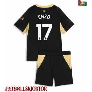 Manchester City Enzo Fernandez #17 Borta Kläder Barn 2026-27 Kortärmad (+ Korta byxor)